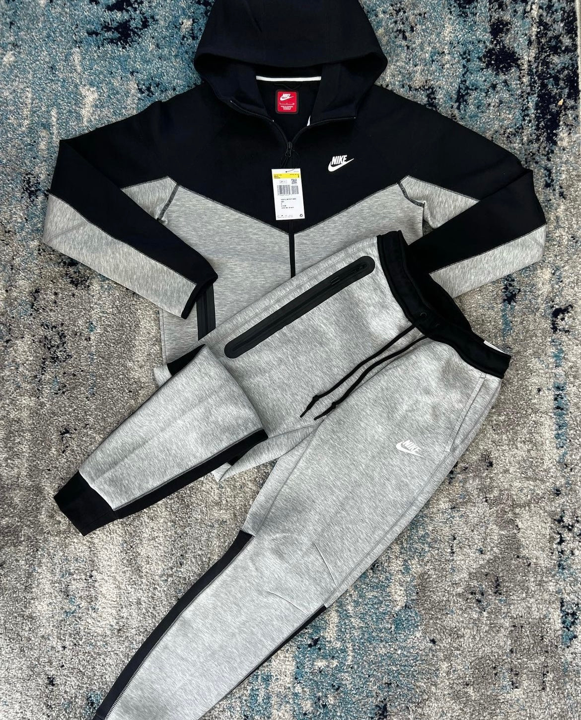 Nike Tech Fleece Full Tracksuit - Black/Grey