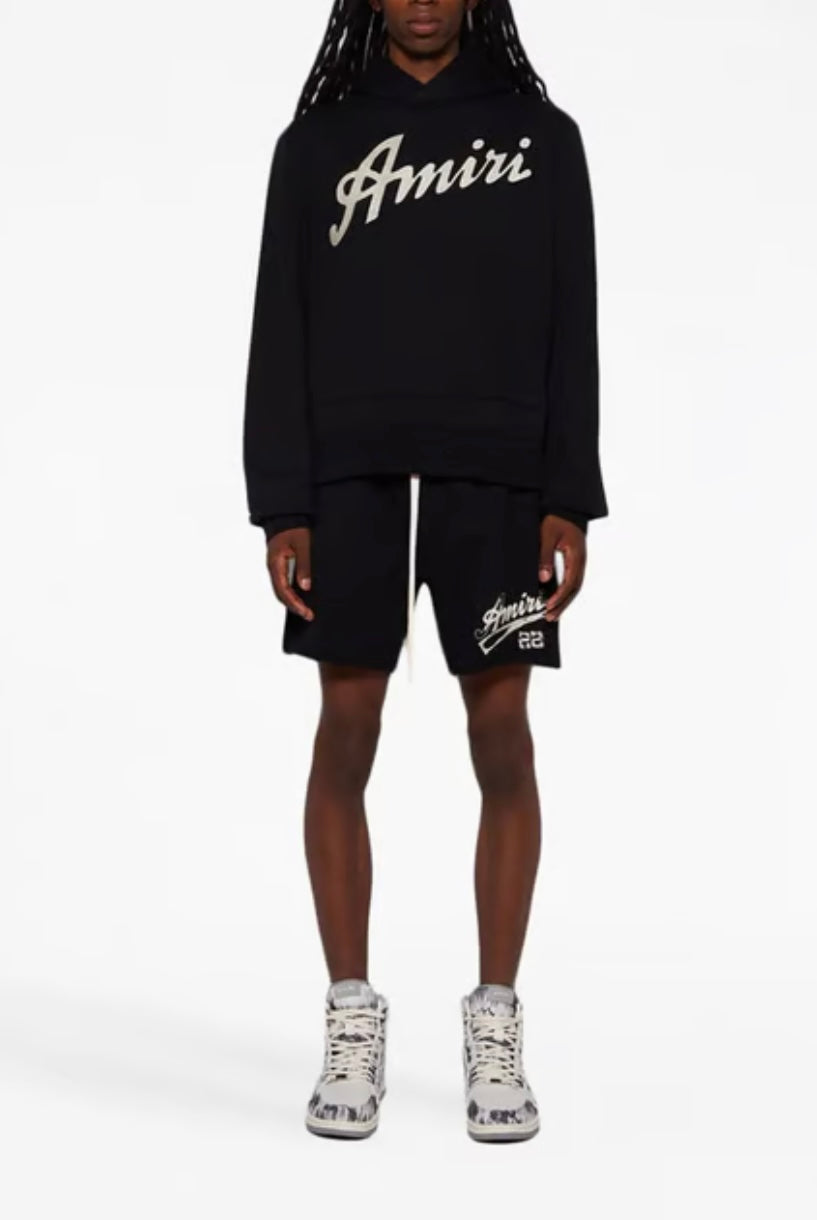 Amiri Hawaiian Hoodie - Black