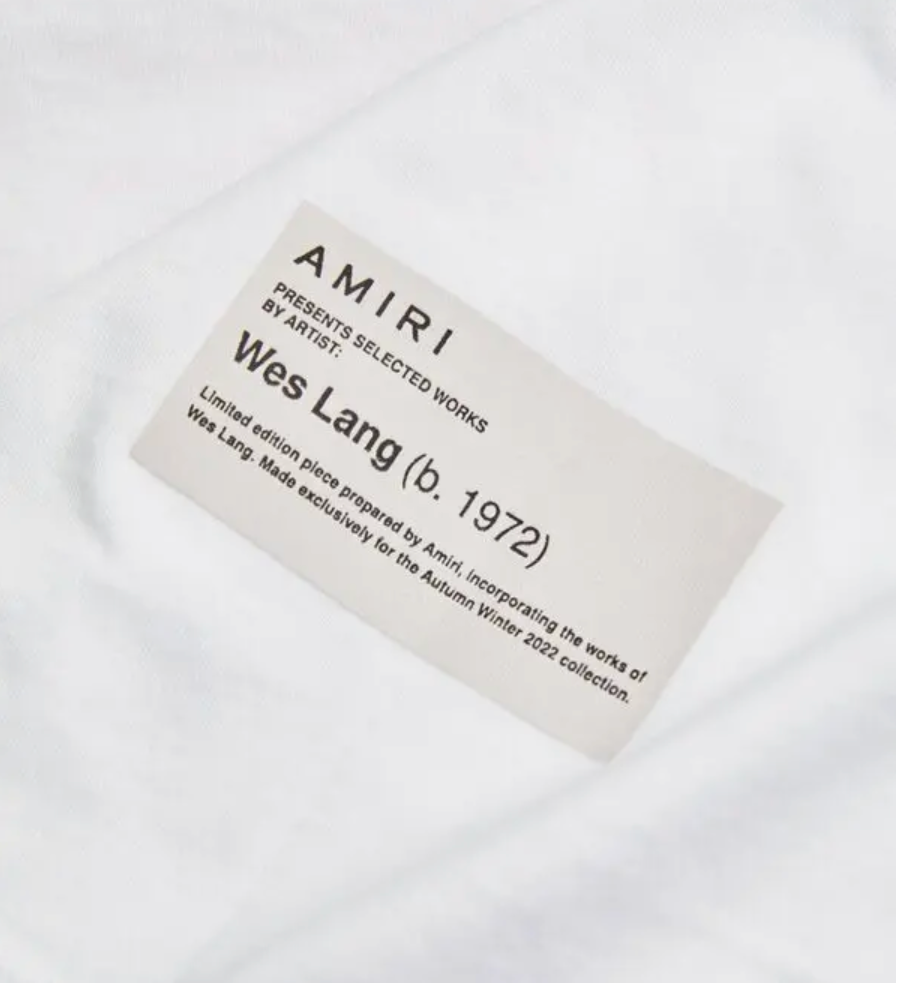 Amiri Wes lang Red skull T-shirt - White