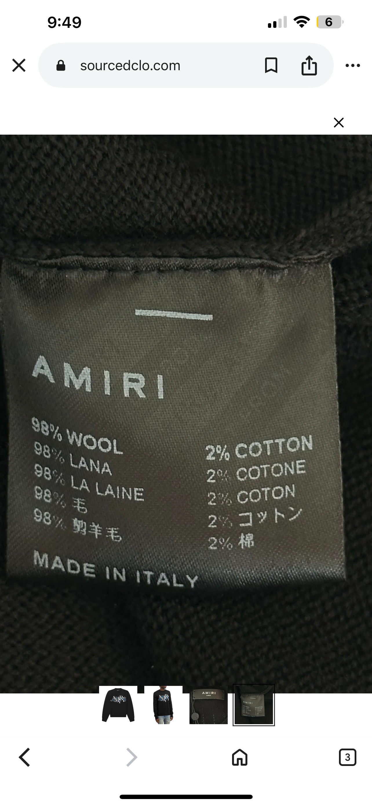 Amiri Dragon Logo Sweatshirt