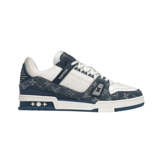 Louis Vuitton Blue Denim Platform Trainer