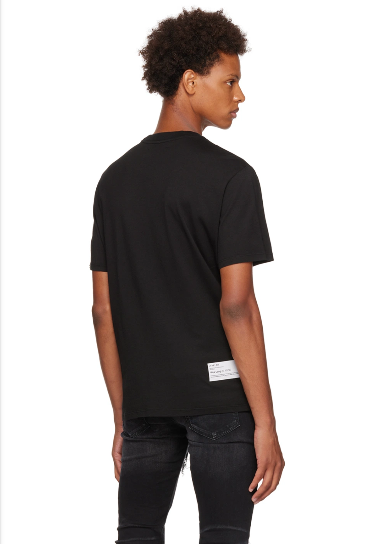 Amiri Wes lang Red skull T-shirt - black